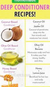 Deep conditioning is a must in your hair regimen. Learn Homemade Deep Conditioner Recipes Step By Step For Shiny Hair Homemade Deep Conditioner Deep Conditioner Recipe Homemade Hair Products