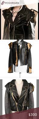 Maison Margiela H M Leather Jacket 2009 2010 New Runs Small Will Fit Size 4 6 Maison Martin Margiela For H M Jackets Coat Leather Jacket Jackets H M Jackets