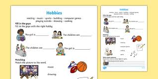 Will remain viable for much longer. Hobbies Worksheet Worksheet Literacy Twinkl