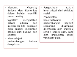 Perkembangan kognitif memang sejak lama sudah banyak ditulis oleh pakarnya dan telah lama diuji oleh ahlinya. Teori Perkembangan Kognitif Vygotsky Ppt Download