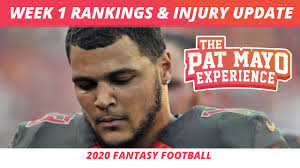 Here i will give you my projected sos rankings for all 32 teams at quarterback, running back, wide receiver and. Week 1 Rb Rankings Start Sit 2020 Fantasy Football Rankings Draftkings Nation