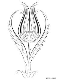 Illustrasyon Vektorel Cini Motifi Lale Deseni Stock Image And Royalty Free Vector Files On Fotolia Com Pic 71544313 Turkish Art Islamic Art Pattern Art