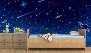 Transform Your Kids Room Into A Space Station Discount Bedroom Furniture Kids Room Wallpaper Bedroom Furniture