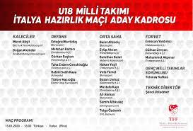 Ligi liga bwin türkiye sportoto. U18 Milli Takimi Nin Italya Maci Aday Kadrosu Aciklandi U 18 Milli Takim Haber Detay Sayfasi Tff