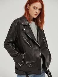 Lookast Premium Black Oversize Lambskin Jacket W Concept Lambskin Jacket Painted Leather Jacket Leather Jackets Women