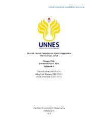 Jul 15, 2021 · sebagai contoh seorang guru menjelaskan materi laju reaksi secara umum kemudian siswa dituntut untuk menemukan masalah dengan cara tanya jawab dan menemukan inti dari materi laju reaksi yang diajarkan oleh guru tersebut. Makalah Spk Kel 3 Fix