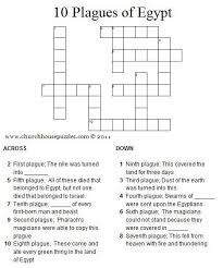 Ten Plagues Of Egypt Crossword Puzzle Plagues Of Egypt Ten Plagues Sunday School Lessons