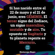 Cuando la luna transita el signo de virgo, los hijos de mercurio se ven llevados por la influencia astral a tomar contacto los nativos del signo que se encuentran solteros estarán invitados a una reunión o fiesta que les acercará al amor. Geminis Horoscopo Negro Quien Es Geminis Horoscoponegro Facebook