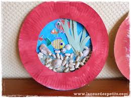 Fabriquer un aquarium en carton selon julie et gianni et gianni semble ravi ⤵. Les Petits Poissons Bricolage Avec Assiette En Carton La Cour Des Petits