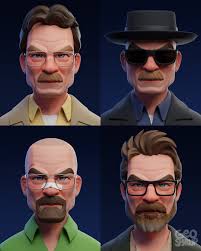 Walter White  Heisenberg (Breaking Bad) - Stylized sculpt - Finished  Projects - Blender Artists Community
