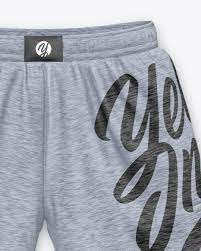 Download Melange Shorts Mockup In Apparel Mockups On Yellow Images Object Mockups