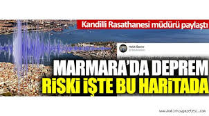 Türk bilim tarihinin önemli kurumlarından biri olan kandilli rasathanesi. Marmara Da Deprem Riski Iste Bu Haritada Kandilli Rasathanesi Muduru Paylasti Gundem Bakirkoy Gazetesi