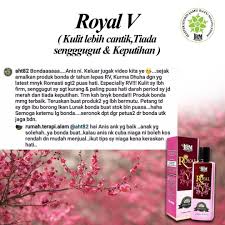 ﻿﻿﻿﻿✅ ready stock kalau berminat bleh terus direct whatsapp ke link bawah ni: Jamu Ratu Malaya Jrm Royal V Health Beauty Face Skin Care On Carousell