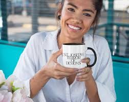 St. Joseph Campfire Coffee Mug Catholic Gift