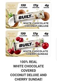 I review built bar's new white chocolate cookies n' cream protein bar. Built Bar Cyber Monday Best Tasting Protein Bars Chocolate Calories Protein Bars