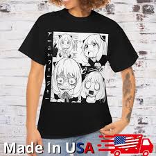 Anya T Shirt Spy x Family Anime Clothing Manga Tee Cosplay Kawaii Funny  Geek 