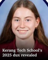 Bella Morton has been named the 2025 DUX of Kerang Technical High School.  🎓 See the full list of duxes 👉 https://bit.ly/4aaYsOC