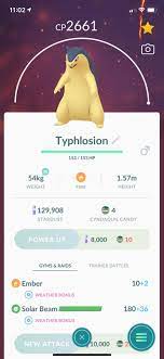 Honest question, is a Solar Beam Typhlosion common? : r/pokemongo