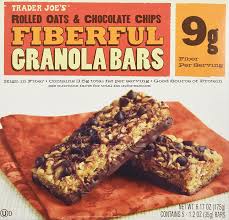 Feb 17, 2018 · the fiber from the whole dates helps to add volume to this recipe so i don't think it will turn out as well with the syrup. Amazon Com 2 Boxes Trader Joe S Fiberful Granola Bars Rolled Oats Chocolate Chips 9 G Fiber Granola And Trail Mix Bars Grocery Gourmet Food