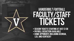 Vanderbilt Faculty Staff Football Season Tickets Innervu