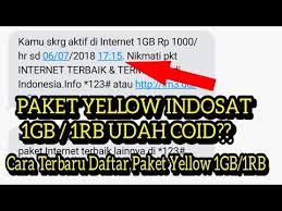 Maybe you would like to learn more about one of these? Paket Yellow Indosat Coid Cara Terbaru Daftar Paket Yellow Indosat 1gb 1rb Terbaru 5 Juli 2018 Youtube
