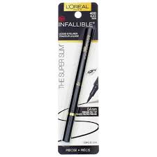 Amazon.com: L'Oreal Paris Infallible The Super Slim Liquid Eyeliner, Black  [400] 0.034 oz (Pack of 2) : Beauty & Personal Care