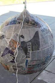 Paper diy ceiling light cover. Diy How To Make A Paper Mache Lamp Pretty Prudent