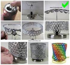 Argollas De Lata De Refrescos Crea Tu Propia Lampara A Partir De Una Simple Tecnica De Ensamble Anillas De Latas Reciclar Latas De Cerveza Latas De Aluminio