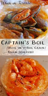 When In Toronto The Captain S Boil Boil In A Bag Cajun Asian Seafood In 2020 Seafood Boil Recipes Asian Seafood Recipe Seafood Boil Recipes Cajun