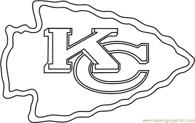 It is based in kansas city, missouri, and it is a member of the team started off in 1960, and that was when the first chiefs logo was introduced. Kansas City Chiefs Logo Clipart Black And White Outline Google Search Football Coloring Pages Kansas City Chiefs Logo Coloring Pages