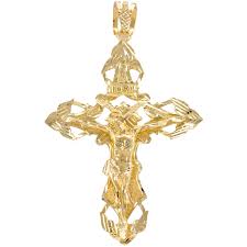Men's mariner cross pendant in 14k gold & white gold $1,500.00 $39.99 pearl bonus buy $39.99 pearl bonus buy Solid Gold Extra Large Hip Hop Cross Crucifix Necklace Pendant Gold Inri Crucifix Pendant