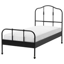 Sagstua Luroy Tek Kisilik Karyola Siyah 90x200 Cm Ikea Yatak Odalari