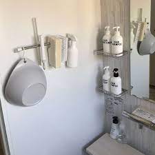 バス トイレ 詰め替えボトル totoサザナ 引っ掛ける収納 モノトーン などのインテリア実例 2017 11 20 15 25 41 roomclip ルームクリップ お風呂場 収納 浴室 収納 バスルーム 収納 アイデア