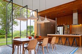 In a modern open kitchen which is usually dominated with subtle colours, a brightly coloured and textured backsplash can add the needed quirkiness and depth. Open Concept Kitchen And Living Room 55 Designs Ideas Interiorzine
