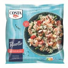 Costa Risotto Aux Fruits De Mer Crevettes Moules Calamars Tomates Cerise Et Asperges