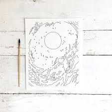 It is vast and ever changing. Free Starry Night Moon Ocean Wave Printable Adult Coloring Sheet Printable We Lived Happily Ever After