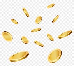 Gold coins falling constantly from the sky 3d animation over a green screen. Gold Coins Falling Png Transparent Png 8000x6780 6265232 Pngfind