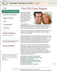 What is the cosmetic dentistry grants program? Facebook