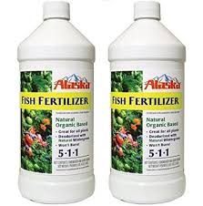 Lilly Miller Alaska Fish Fertilizer 5 1 1 Concentrate 1 Quart 2 Packs Fish Fertilizer Natural Organic