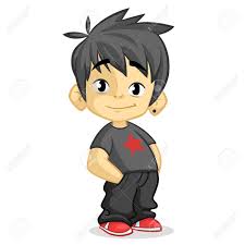 Of course, producing and maintaining them is a bit more these were only a few of the anime characters with black and spiky hair that topped our list of the best anime boy hairstyles with black hair. Cute Little Boy With Black Hair Dressed In Black Standing And Royalty Free Cliparts Vectors And Stock Illustration Image 82861076