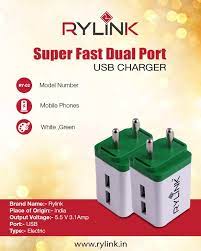 Super Fast Dual Port Usb Charger Brand Name Rylink Visit Www Rylink In Rylink Mobileaccessories Smartphone Android Usbch Usb Usb Chargers Mobile Phone