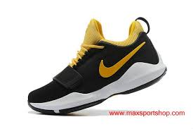 Black And Yellow Basketball Shoes Nike Pg 1 Ts Prototype Ep Black Yellow Basketball Shoes For Men Nike Zapatos Nike Zapatos