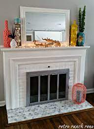 Our Rancher Before After The Fireplace Fireplace Remodel Brick Fireplace Makeover Brass Fireplace Makeover