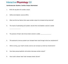 Image result for Cardiovascular Worksheets