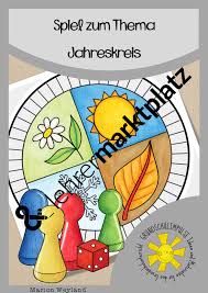 Spiel Zum Thema Jahreskreis Unterrichtsmaterial Im Fach Sachunterricht Unterrichtsmaterial Kunstunterricht Basteln Spiele Grundschule