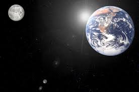 Fotografia De La Tierra Y La Luna Desde El Espacio Para Iniciar El Debate En Clase Sobre Los Climas En El Planeta Astronomia Jupiter Y Saturno Tierra