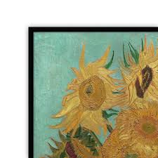 In these paintings the sunflowers exist in a variety of stages from lively full bloom toward withering death. Sunflowers By Vincent Van Gogh Painting Wall Art The Affordable Art Company