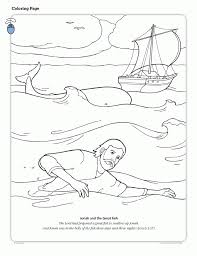 One day, its good for you; Jonah And The Big Fish Coloring Page Coloring Home