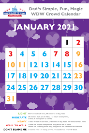 All the times in the january 2021 calendar may differ when you eg live east or west in the united states. January Disney World Crowds Including Information About The Disney World Marathon