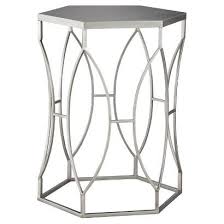 Threshold Metal Accent Table Silver Metal Accent Table Accent Table Silver Side Table